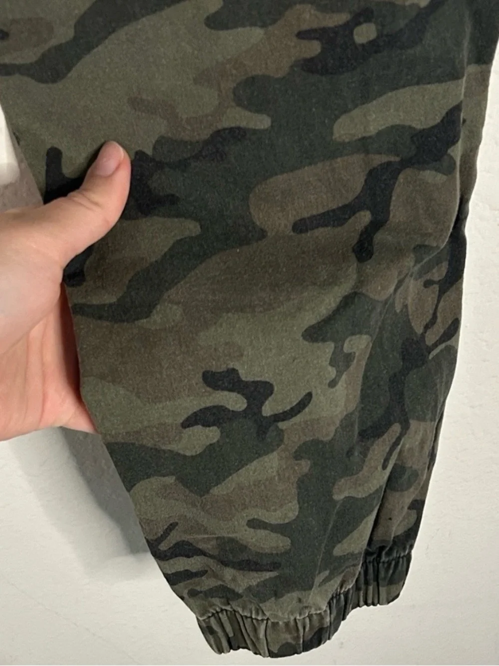 Camo Drawstring Jogger Pants